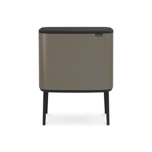 Brabantia Bo touch bin 11+23 liter platinum