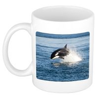 Dieren foto mok orka - orka vissen beker wit 300 ml