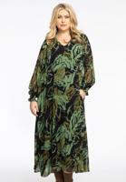 Yoek Jurk swing AMAZONE | Groen | Maat 50/52
