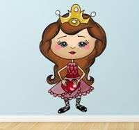 Sticker kinderen princes hartje