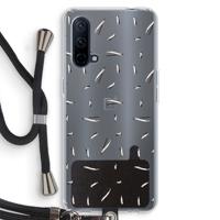 Hipster stripes: OnePlus Nord CE 5G Transparant Hoesje met koord - thumbnail