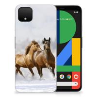 Google Pixel 4 XL | TPU Hoesje | Paarden