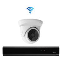 1x Draadloze Professionele 4K Ultra HD IP Dome Bewakingscamera Set - POE NVR Recorder - 8 Kanaals - Nachtzicht & 1TB Opslag