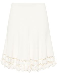 Ulla Johnson jupe-short Danica en maille nervurée - Blanc