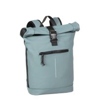 New Rebels Mart New York Zacht Blauw 21L Rugtas Rolltop Waterafstotend Laptop 15.6"