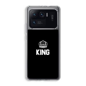 King zwart: Xiaomi Mi 11 Ultra Transparant Hoesje