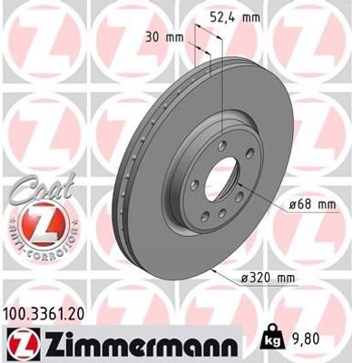 Remschijf Coat Z 100336120