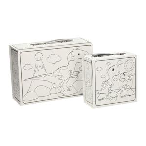Wins Holland kleur je eigen dinokoffertjes, set van 2
