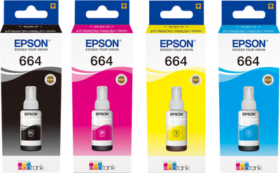 Epson T664 Inktflesjes Combo Pack Epson T664 Inktflesjes Combo Pack