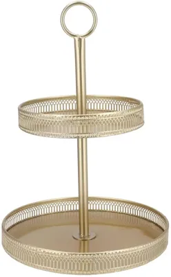 Daan Kromhout Design etagere metaal majestic 28x43cm champagne