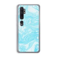 Waterverf blauw: Xiaomi Mi Note 10 Transparant Hoesje
