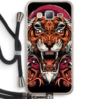 Tiger and Rattlesnakes: Samsung Galaxy J3 (2016) Transparant Hoesje met koord