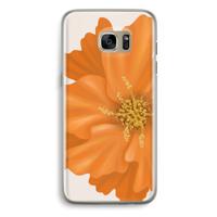Orange Ellila flower: Samsung Galaxy S7 Edge Transparant Hoesje - thumbnail