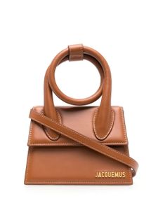 Jacquemus sac à main Le Chiquito Nœud à anse sur le dessus - Marron