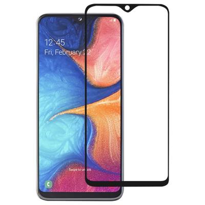 Volledige lijm volledige cover Screen Protector gehard glas film voor Galaxy A20e