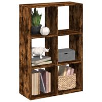 Kamerscherm / boekenkast 69,5x29x103,5 cm hout gerookt eiken