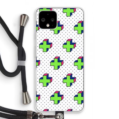 8-bit N°10: Pixel 4 Transparant Hoesje met koord