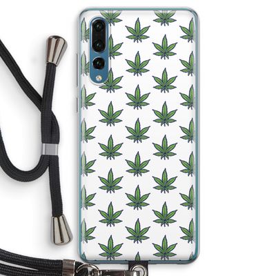 Weed: Huawei P20 Pro Transparant Hoesje met koord