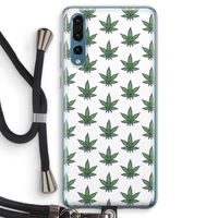 Weed: Huawei P20 Pro Transparant Hoesje met koord