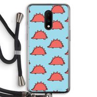 Dinosawrr: OnePlus 7 Transparant Hoesje met koord