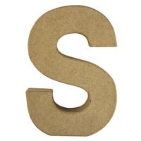 Papier mache letter S Papier mache letter S