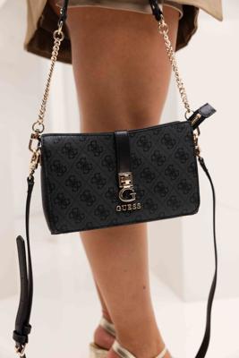 Guess Zamira Schoudertas Dames Zwart - Maat One Size - Kleur: Zwart | Soccerfanshop