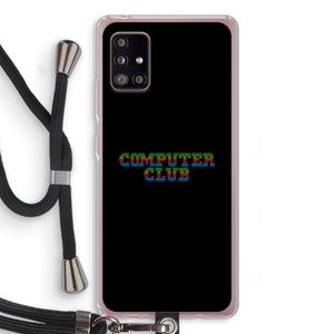 Retro: Samsung Galaxy A51 5G Transparant Hoesje met koord