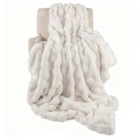 Kunstmatige Konijnenbontdeken Dikke Dubbelzijdige Sprei Imitatiekonijnenbont Fleece