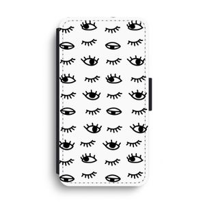 Eye pattern #2: iPhone XS Max Flip Hoesje