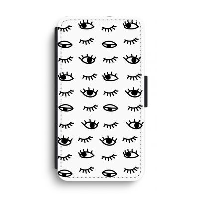 Eye pattern #2: iPhone XS Max Flip Hoesje