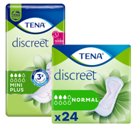 TENA Discreet Mini Plus + Normal Combiverpakking