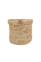 Zusss jute opbergmand 15x15cm naturel