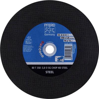 PFERD TOOLS 80 T 350-3,8 O SG CHOP HD STEEL/25,4 66323513 Doorslijpschijf recht 350 mm 10 stuk(s) Getemperd staal, Staal