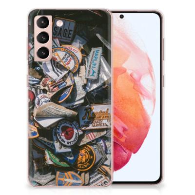 Samsung Galaxy S21 | Siliconen hoesje | met foto Badges