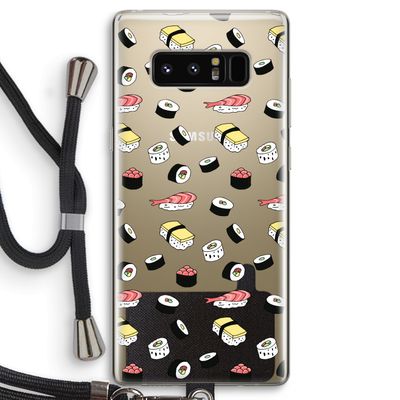 Sushi time: Samsung Galaxy Note 8 Transparant Hoesje met koord