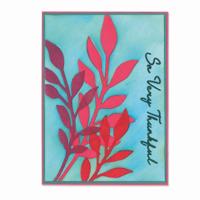 Sizzix • cosmopolitan layered stencils a6 frond 4pcs