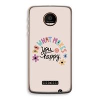 Happy days: Motorola Moto Z Force Transparant Hoesje