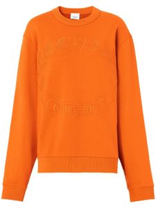 Burberry sweat à motif Oak Leaf Crest brodé - Orange