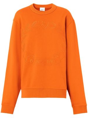 Burberry sweat à motif Oak Leaf Crest brodé - Orange