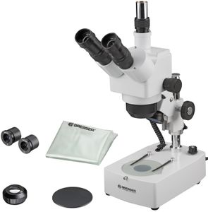 Bresser Optik 5804000 Advance ICD Stereomicroscoop Trinoculair 160 x Opvallend licht, Doorvallend licht