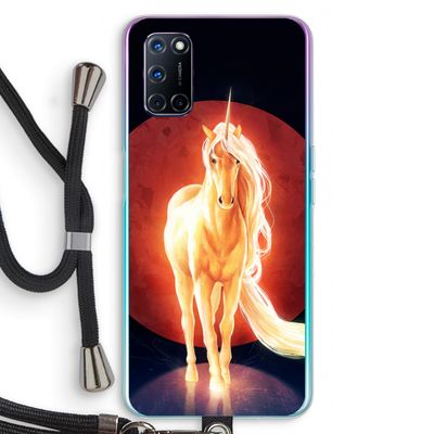 Last Unicorn: Oppo A52 Transparant Hoesje met koord