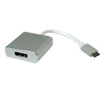 ROLINE 12.03.3220 video kabel adapter 0,1 m USB Type-C DisplayPort Zilver - thumbnail