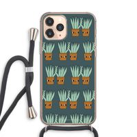 Sansevieria: iPhone 11 Pro Transparant Hoesje met koord