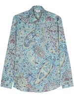 ETRO chemise à motif cachemire - Bleu - thumbnail