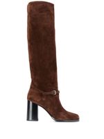 Miu Miu bottes 90 mm texturées - Marron