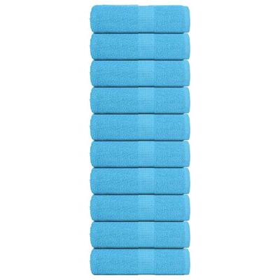 VidaXL Gastendoekjes 10 st 30x50 cm 360 g/m² 100% katoen turquoise