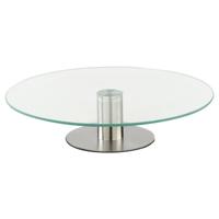 Secret de Gourmet Serveerschaal - met roterend glas plateau - D30 x 7 cm