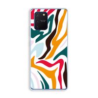 Colored Zebra: Samsung Galaxy Note 10 Lite Transparant Hoesje