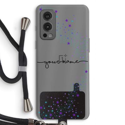 Sterren: OnePlus Nord 2 5G Transparant Hoesje met koord