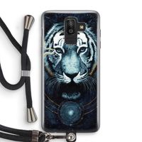 Darkness Tiger: Samsung Galaxy J8 (2018) Transparant Hoesje met koord